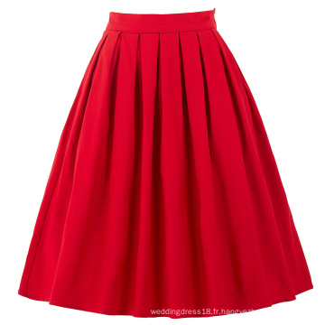 Belle Poque Jupes Vintage Rouge Pinup 50S 60S Jupes Eté BP000154-2